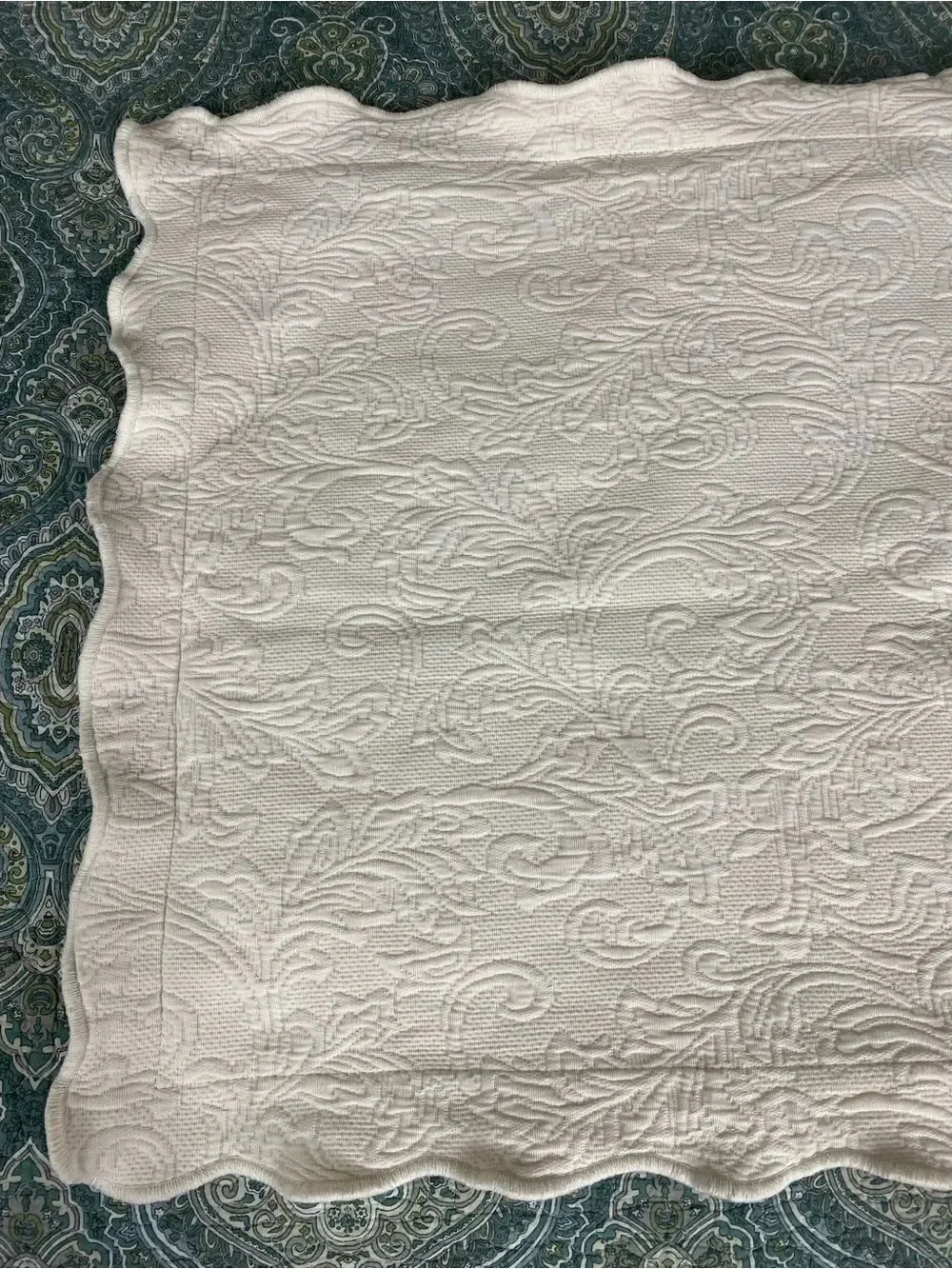 Matelasse Colchis Domingos Queen Pillow Sham cream Portugal